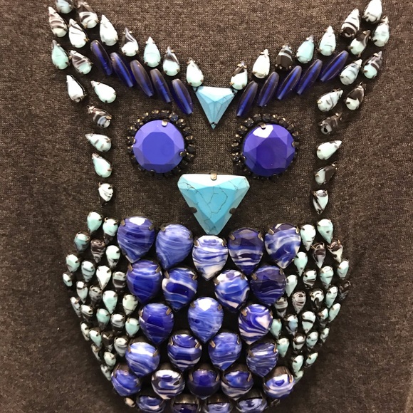 💜Host Pick💜 Burberry Prorsum Beaded Owl Runway T-shirt - Picture 7 of 8